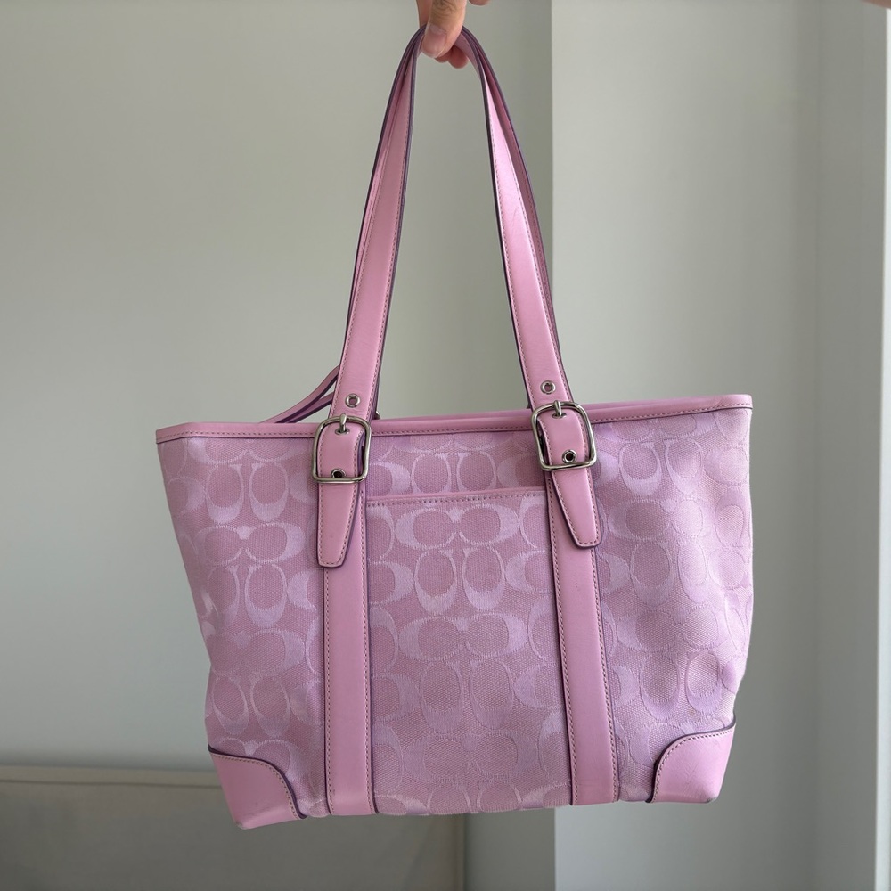 Pink Coach Tote Bag